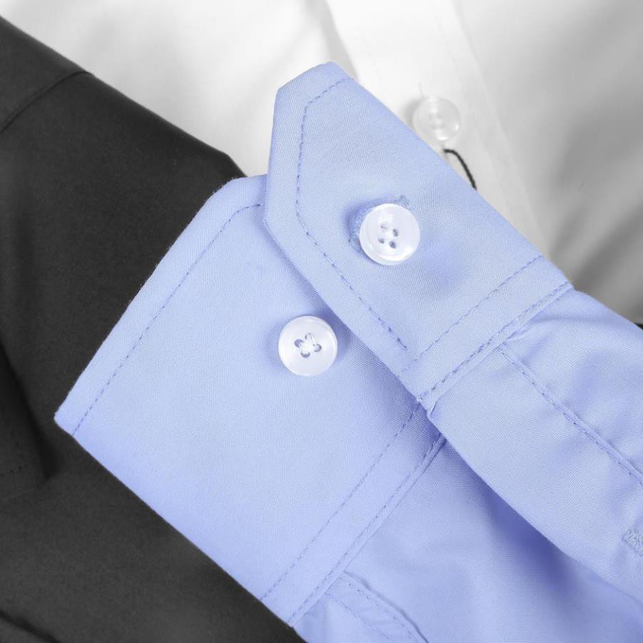 Sale 50% ( Tặng Quần tây 420k ) Sơ mi nam Galvin cotton co giãn phối vạch cô , áo sơ mi công sở - Le