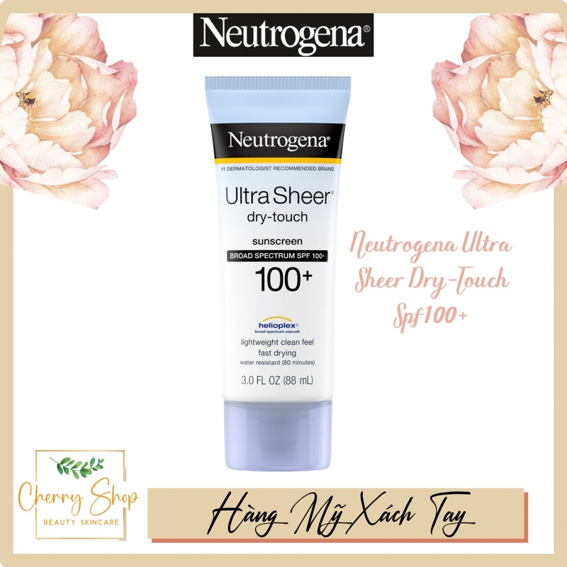 [Thanh Lý] Kem chống nắng dành cho body Neutrogena Ultra Sheer Dry-Touch Sunscreen SPF 100+ (88ml)