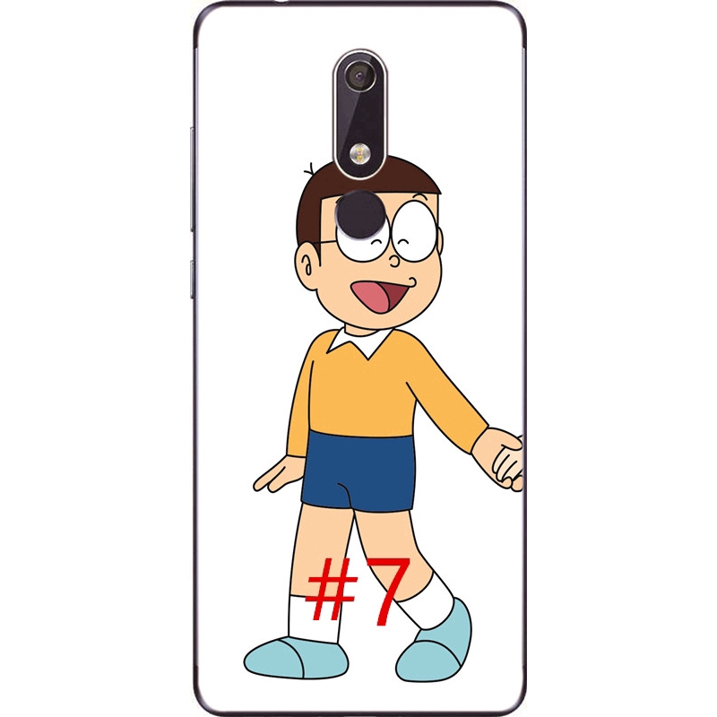 Cute Doraemon Back Cover Nokia 3.1 /5.1 Plus/X5 /6.1 Plus/X6 / 7.1 Plus/X7 Soft TPU Case