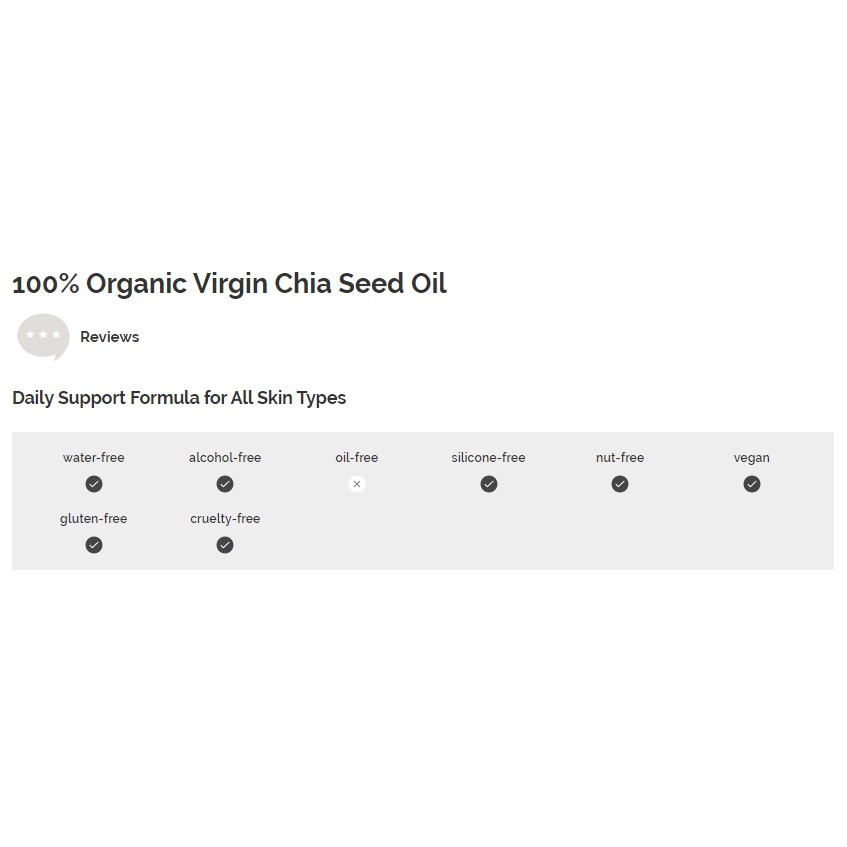 Tinh Dầu The Ordinary 100% Organic Virgin Chia Seed Oil Làm Dịu và Nuôi Dưỡng Cho Da và Tóc - Bill Canada