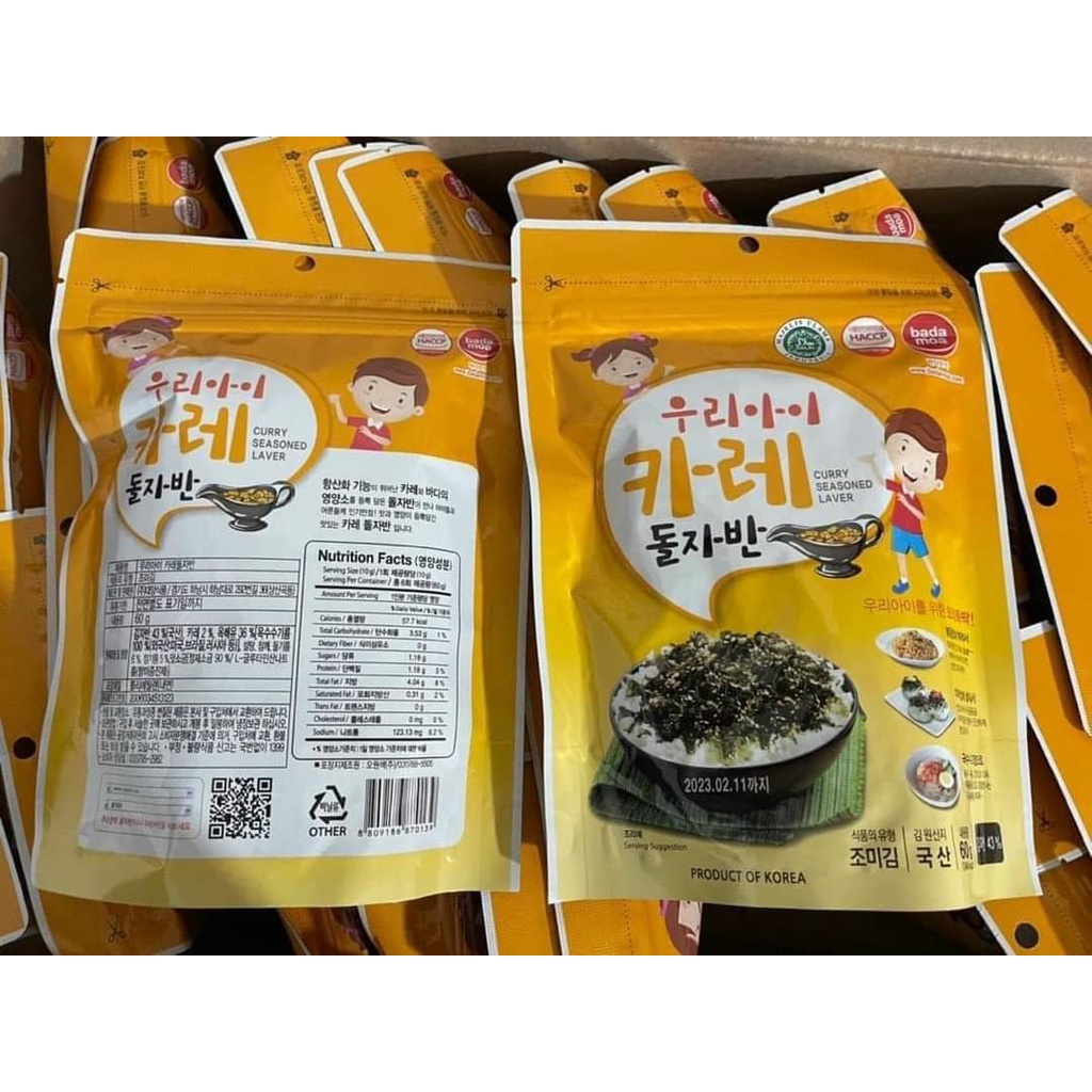 Rong vụn Hàn Quốc ăn liền gói 60gr