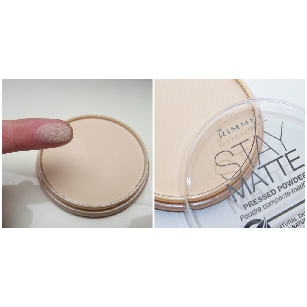 Phấn Phủ Rimmel Stay Matte Pressed Powder 01 Transparent (14g), Phấn Phủ Kiềm dầu