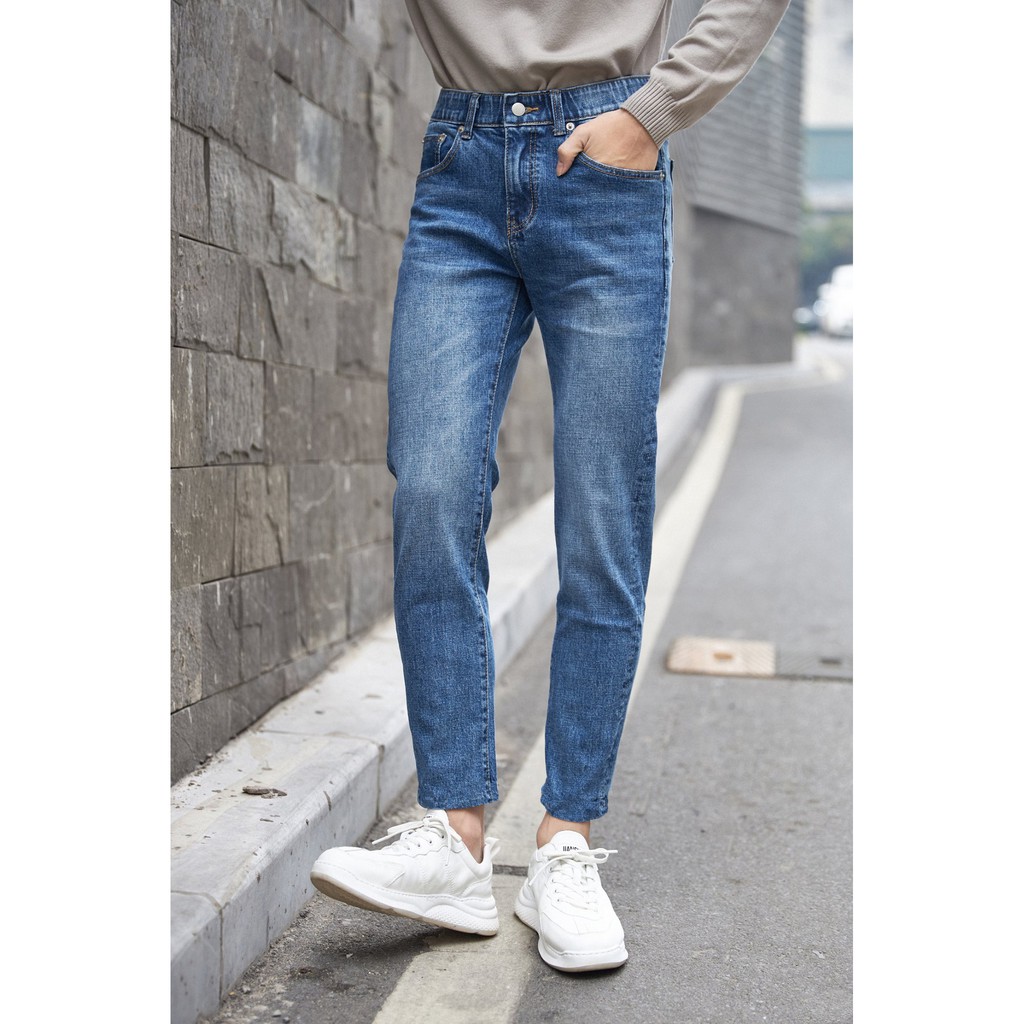 [Ảnh Thật] Quần Jeans Xanh Skinny Chất Bò Siêu Đẹp From dáng ôm nhẹ  - 897 Đậm