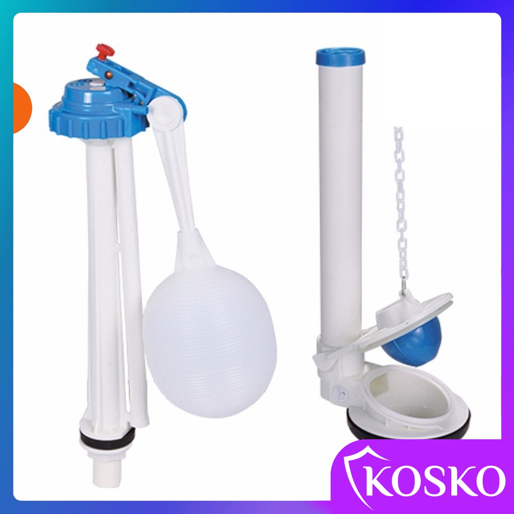 Bộ ruột thay thế dành cho các loại bồn cầu tay gạt Tặng kèm bộ roăng phớt cao su, dây cấp nước và chân đế