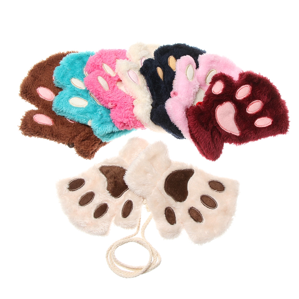 DIAOCHANO Lovely Warm Fluffy Winter Warm Plush Children Gloves
