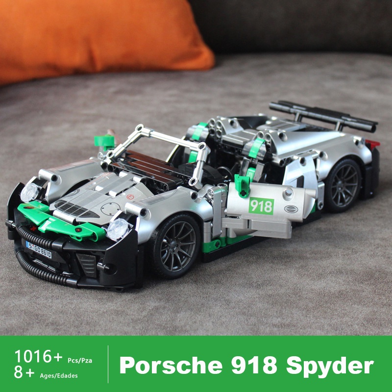 Đồ Chơi Lắp Ráp Kiểu Lego Mô Hình Siêu Xe Porsche 918 Spyder SY8610 Điều Khiển Từ Xa RC Với 1016 PCS Tỉ Lệ 1:14