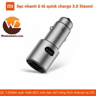 [Chính hãng] Sạc ô tô Xiaomi Quick Charge 3.0