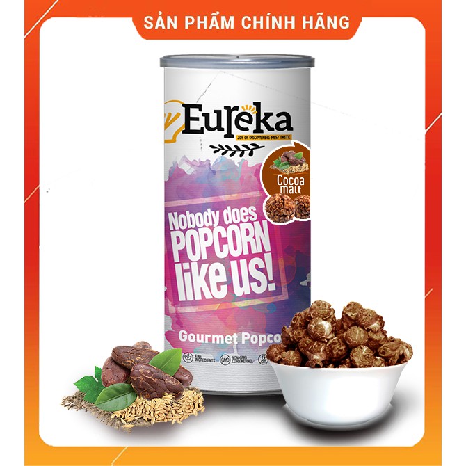 Bỏng ngô Eureka nhập khẩu Malaysia vị Mạch nha cacao ( Cocoa Malt)