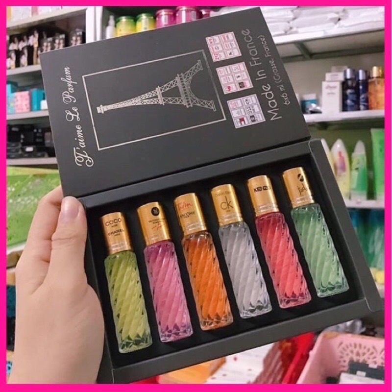 Set Nước Hoa Tháp 6 Chai dạng đầu lăn