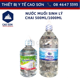 Nước muối súc miệng, sát khuẩn Natriclorid 0.9%- 500ml/1000ml