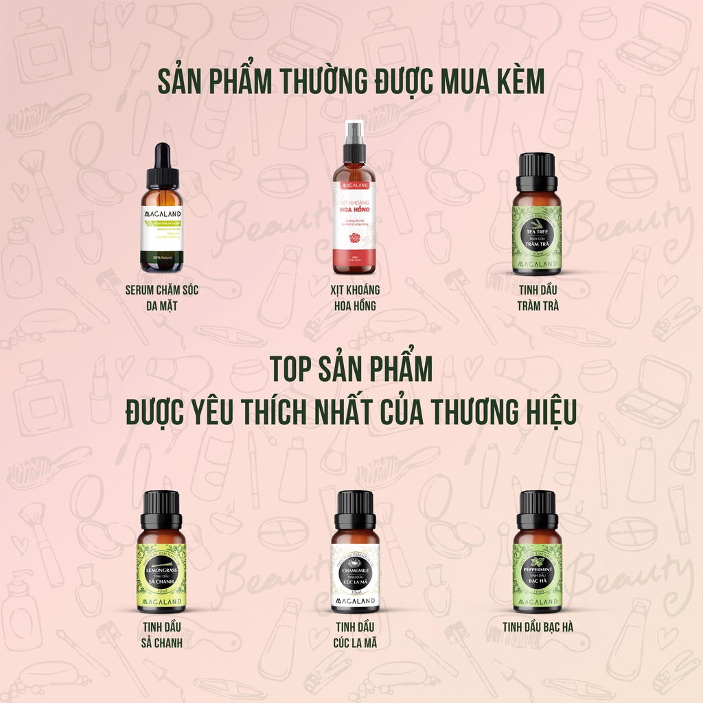 Dầu massage body tinh dầu Mắc Ca và Vỏ Bưởi MACALAND 50ml giúp dưỡng ẩm ngăn ngừa nám, tàn nhang chống lão hóa