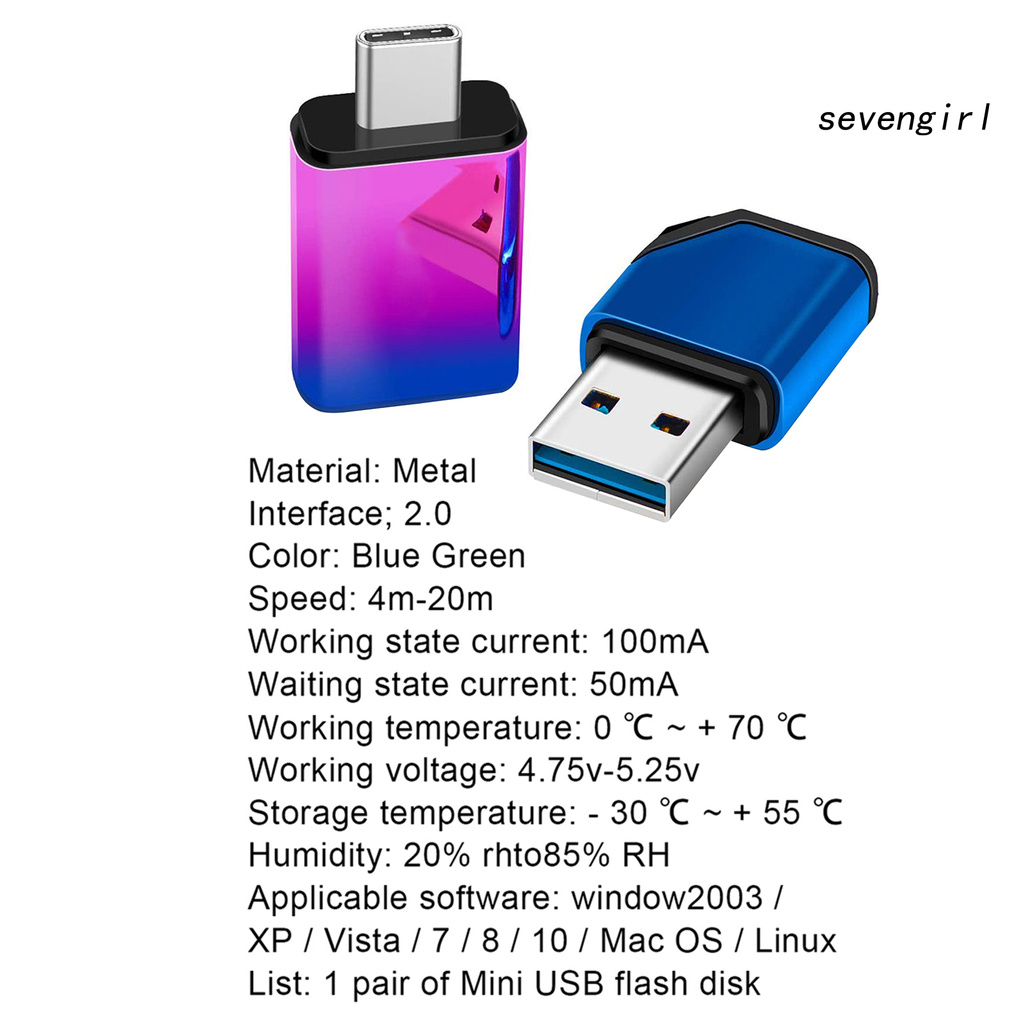 Bộ 2 Usb 3.0 8gb / 16gb / 32gb / 64gb / 128gb 2 Trong 1 Cho Máy Chơi Game | BigBuy360 - bigbuy360.vn