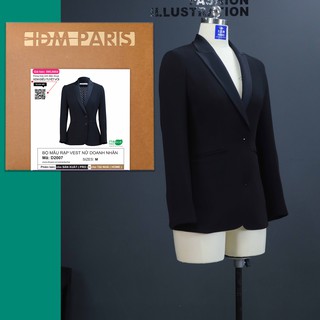 [Rập Giấy] Vest Nữ Thiết Kế - Bộ Rập Vest Nữ Doanh Nhân, Sang Cảnh, Cao Cấp, Phom Vest Chuẩn -D2007