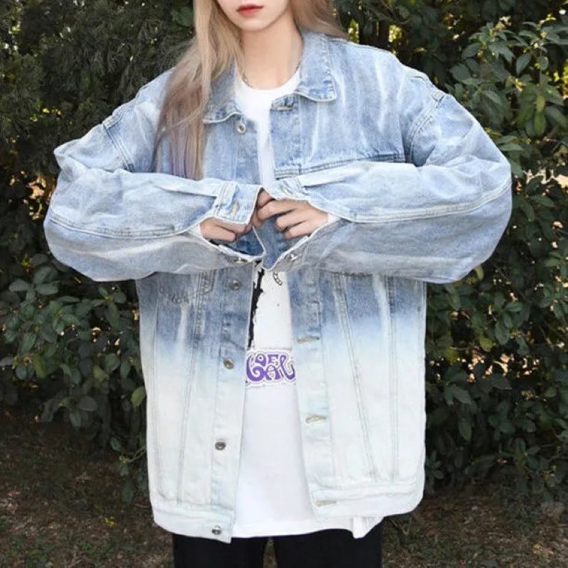 Áo khoác bò | áo khoác Jeans hai màu cho nữ