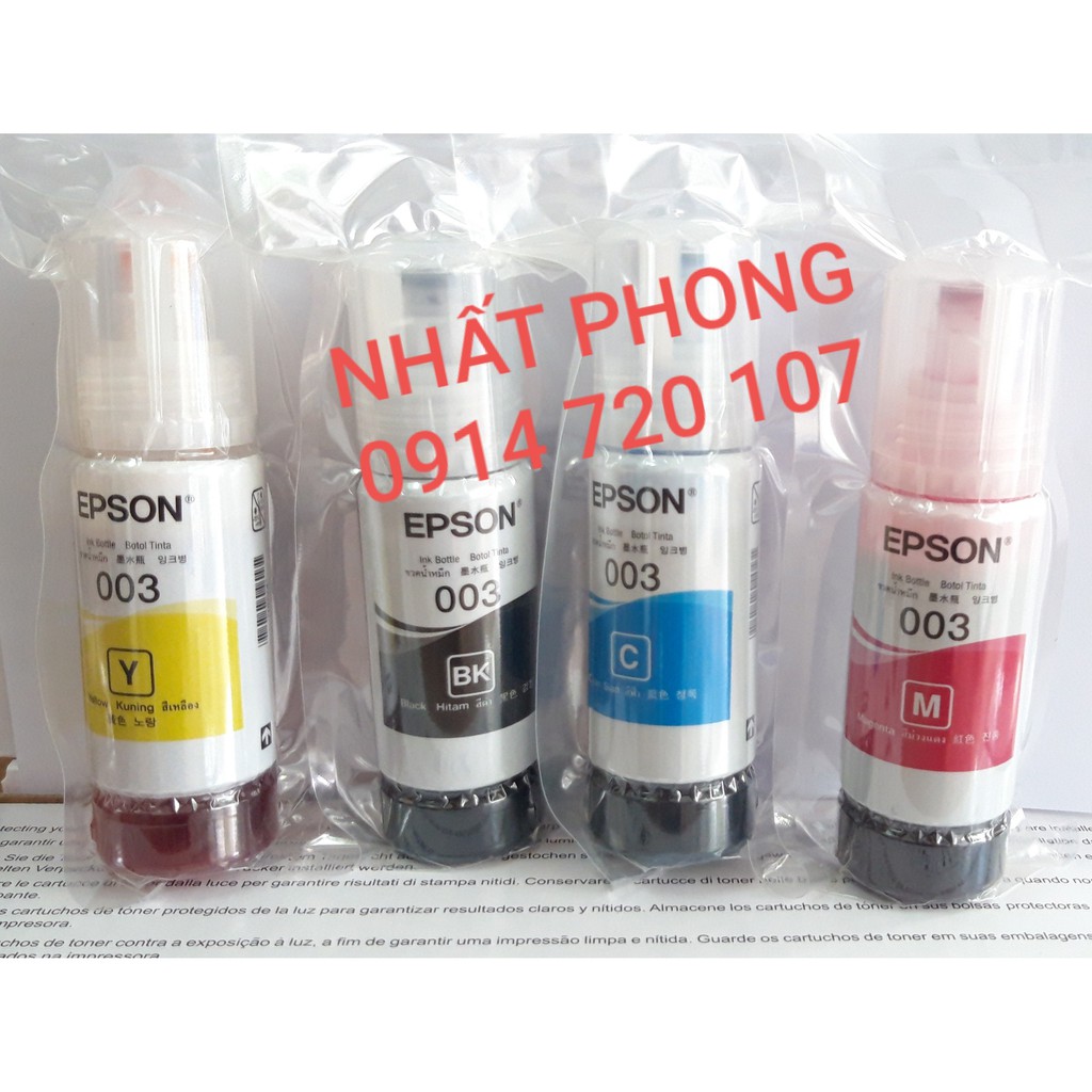 Mực máy epson L3110, L3150, L5190 - Mực Epson 003