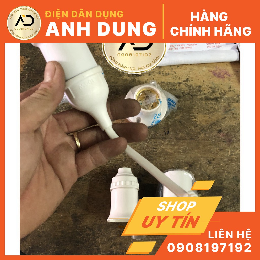 Đuôi đèn-chó đèn bóng E27 các loại - Đuôi đèn ngoài trời chống nước - Đuôi sứ chịu nhiệt