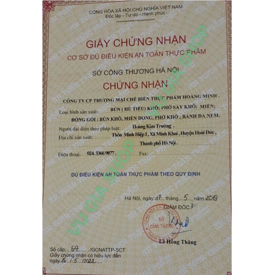 Miến Dong Sợi Rút Hoàng Minh - Eatclean Ăn Kiêng Giảm Cân