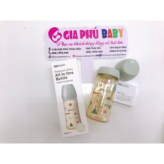 Bình sữa moyuum premium hoạ tiết mây 270ml/9oz
