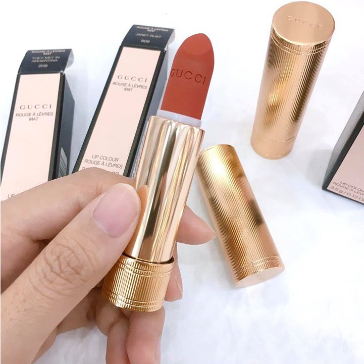 Son Lì Gucci Rouge À Lèvres Mat Màu 505 Janet Rust