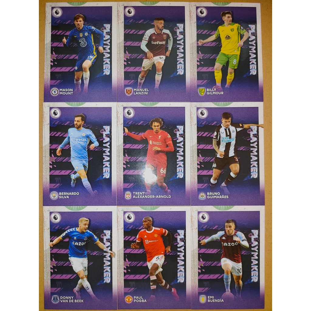 thẻ SKY Playmaker - Pogba, Mason Mount, Guimaraes, Buendia, Lanzini, Gilmour, Bernardo Silva, Van de Beek, TAA Arnold