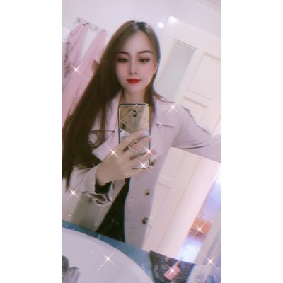 Áo khoác ulzzang măng tô hàn quốc hai màu freesize