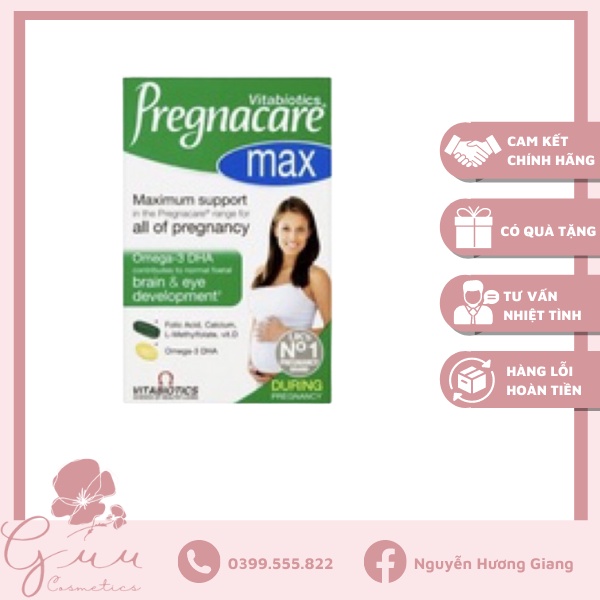 Viên uống bổ sung Vitamin cho bà bầu Pregnacare Max