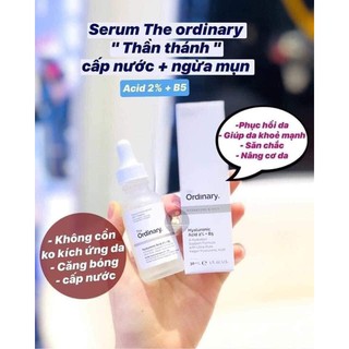 Serum Cấp Nước,Phục hồi da - 𝐓𝐡𝐞 𝐎𝐫𝐝𝐢𝐧𝐚𝐫𝐲 𝐇𝐲𝐚𝐥𝐮𝐫𝐨𝐧𝐢𝐜 𝐀𝐜𝐢𝐝 𝟐% + 𝐁𝟓