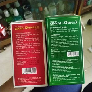 Viên bổ não Ginkgo Omega3 120