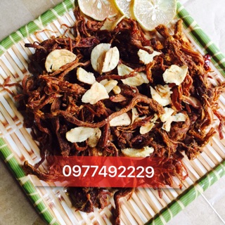 Combo 200g heo cháy tỏi+200g gà lá chanh+200g bò sợi 1.