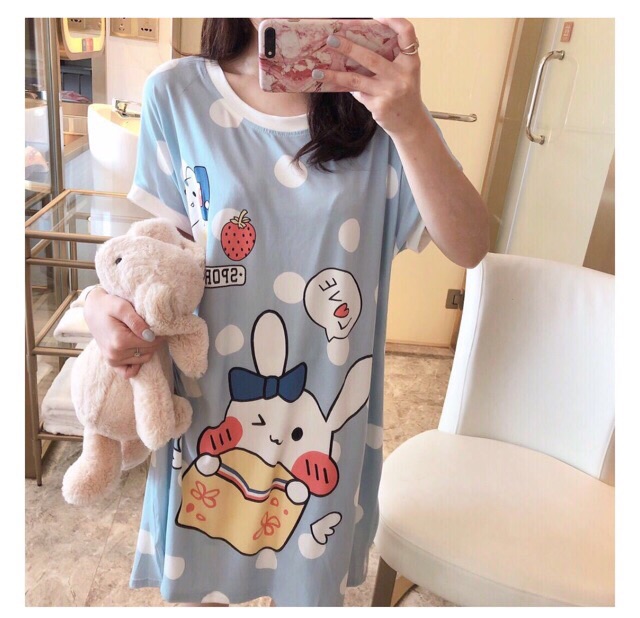 [XẢ HÀNG GIÁ SỐC] Váy ngủ thỏ xinh siêu dễ thương Hàn Quốc | BigBuy360 - bigbuy360.vn