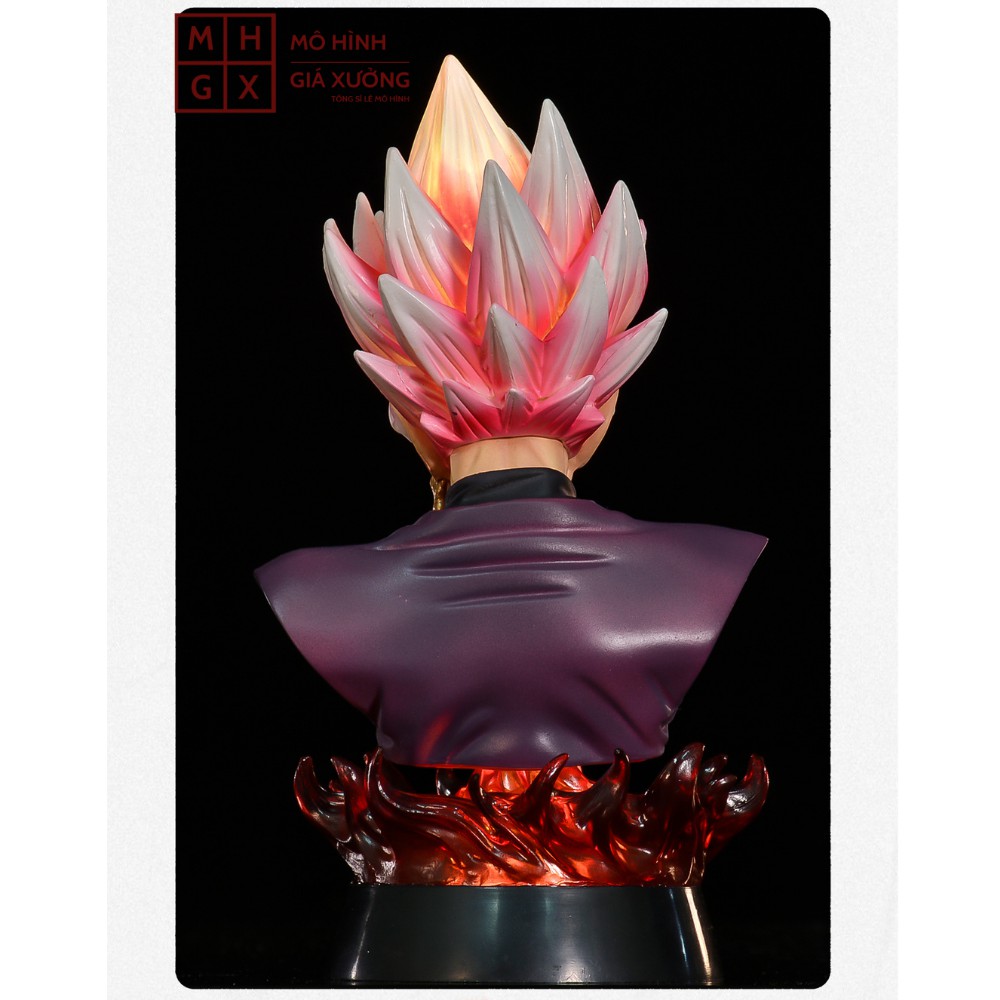 Mô hình Dragon Ball SonGoku Black Pink Tượng Bán Thân + có led cao 18cm , figure 7 viên ngọc rồng sogoku giá xưởng