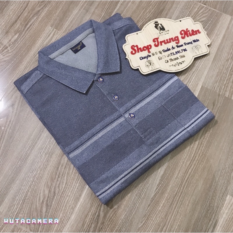 Áo thun dài tay nam trung niên trung tuổi cho bố chất đẹp