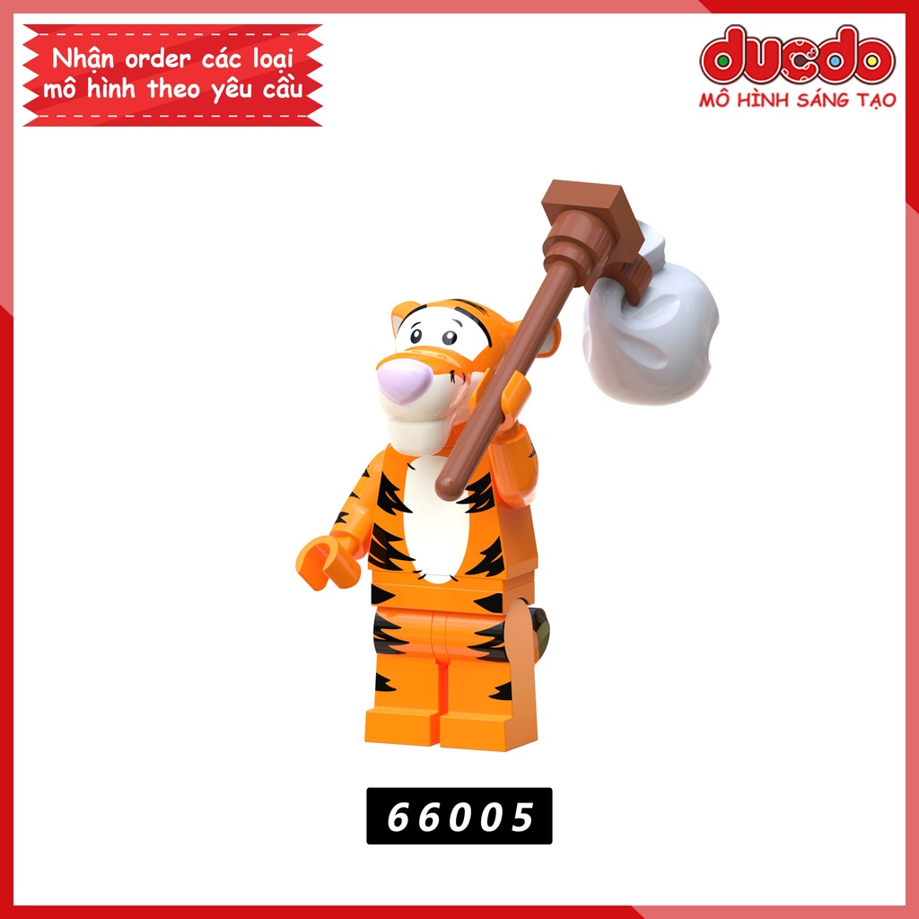 Minifigures nhân vật trong Gấu Pooth - Winnie the Pooh Bear - Đồ chơi Lắp ghép Xếp hình Mô hình Mini XP66001 - XP66005
