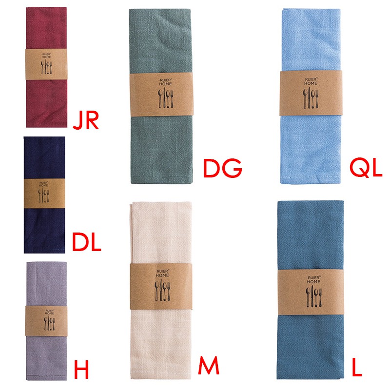 Khăn Trải Bàn Vải Lanh Cotton Dệt Chuyên Dùng Cho Nhà Hàng Khách Sạn