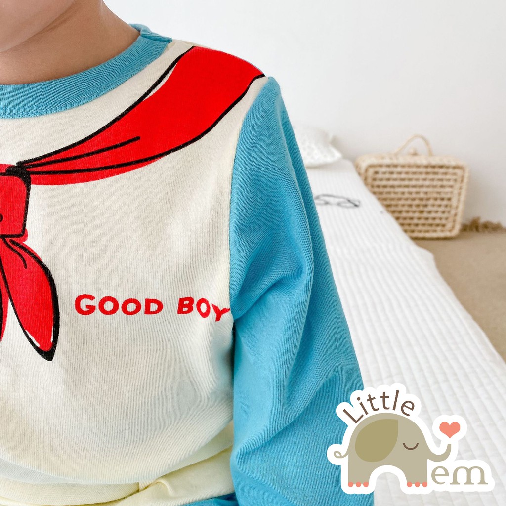 Bộ đồ bé trai/ bé gái Cotton xuất Nhật dài tay _ Good boy