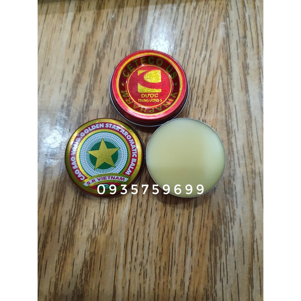 Cao Sao Vàng VIỆT NAM [GOLDEN STAR BALM] Dược TW3 3gr