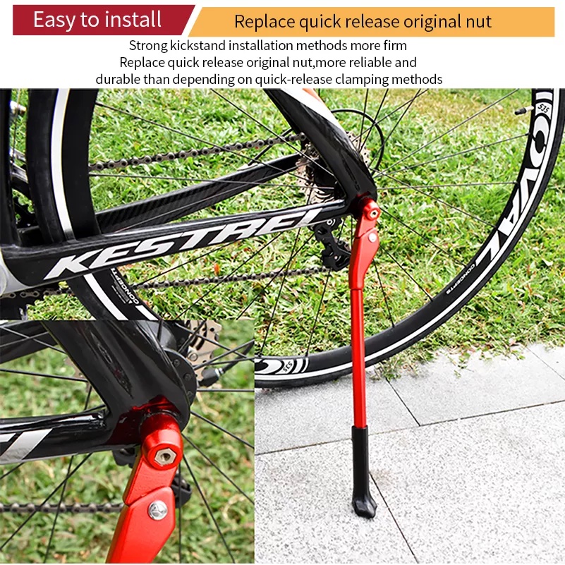 Rockbros Chân trống xe đạp hợp kim cao cấp - Đen - BH 12 tháng