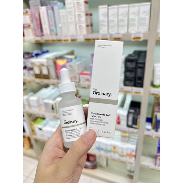 Tinh Chất The Ordinary Niacinamide 10% + Zinc 1% Giúp Cân Bằng Bã Nhờn Làm Sáng Da Và Thu Nhỏ Lỗ Chân Lông 30ml