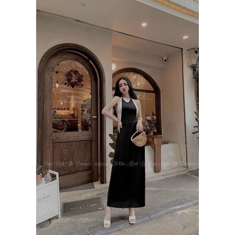 Maxi 2 dây thun mịn mát