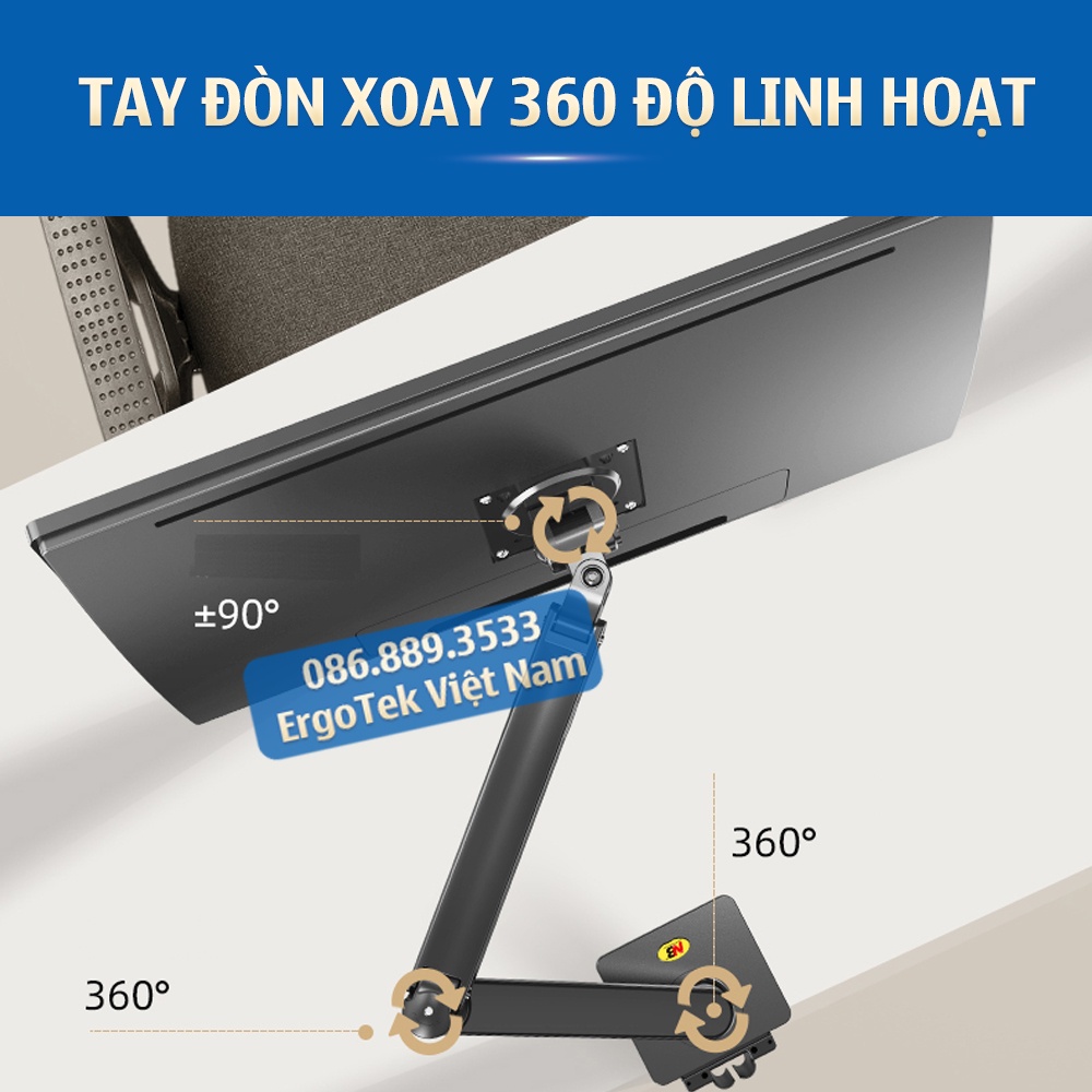 #G40 / Giá Treo Màn Hình NB G40 22 - 40 Inch / Giá Đỡ Màn Hình Gắn Bàn