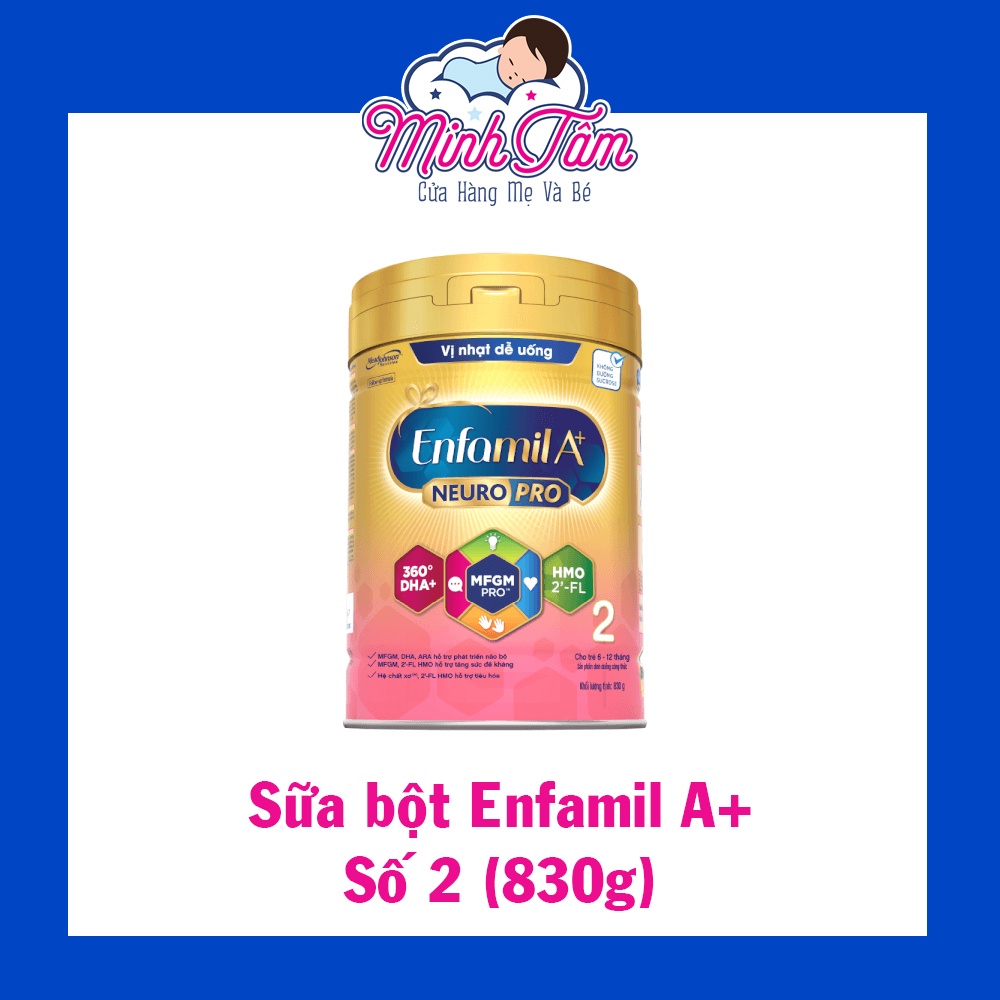 Sữa bột Enfamil A+ HMO số 2 (830g)