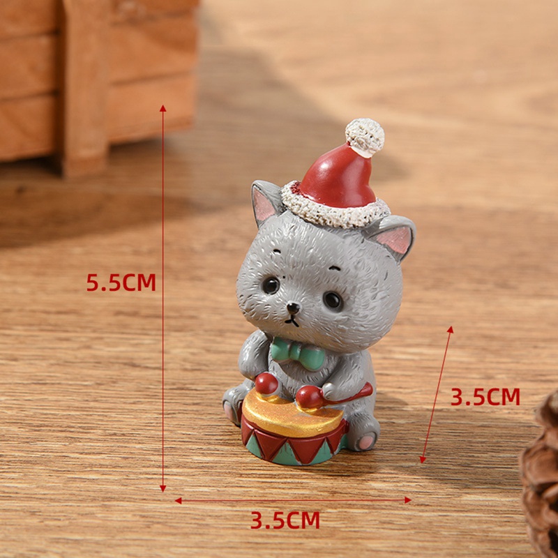 Tmdbyx Mô hình ông già nô en mini bằng nhựa dùng trang trí cây thông Giáng Sinh