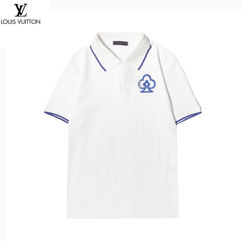 Áo Thun Cotton Tay Ngắn Có Cổ Thêu Họa Tiết Hoa Mận Thể Thao Plus Size Cho Nam Nữ