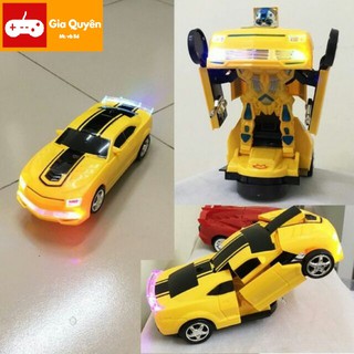 ĐỒ CHƠI SIÊU XE Ô TÔ BIẾN HÌNH RÔ BÔT TRANSROMER MÀU VÀNG