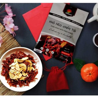 Combo 5 Gói Thực Phẩm - Đồ Ăn Vặt Heo Cháy Tỏi Fansipan 50gram Ngon Vô Địch Thiên Hạ Bá Đạo Địa Cầu