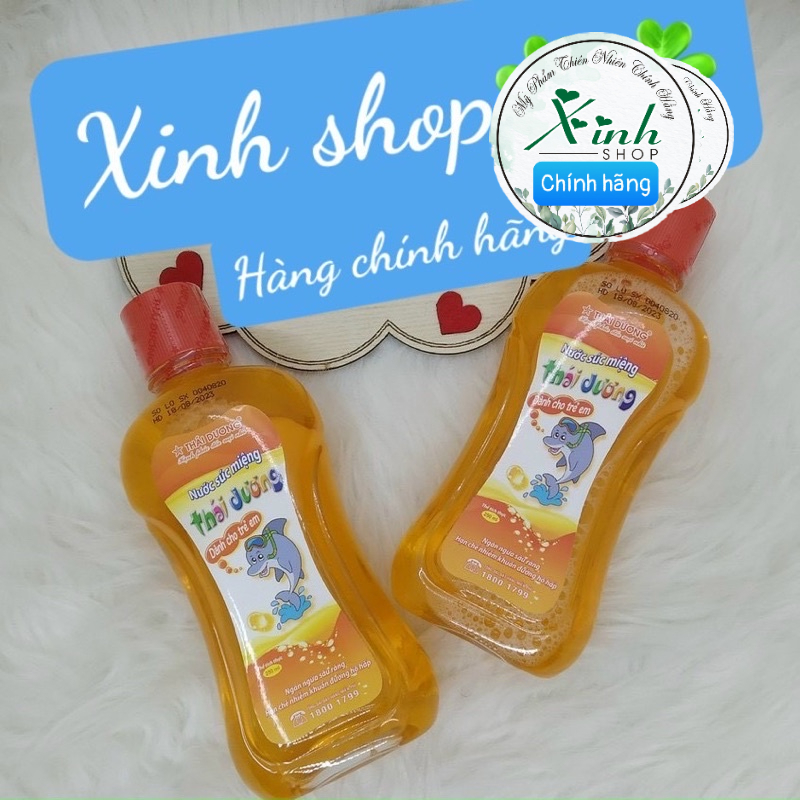 Nước súc miệng trẻ em  hàng chính hãng công ty sao thái dương