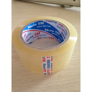 Băng keo trong dán thùng nano 48mm -100y