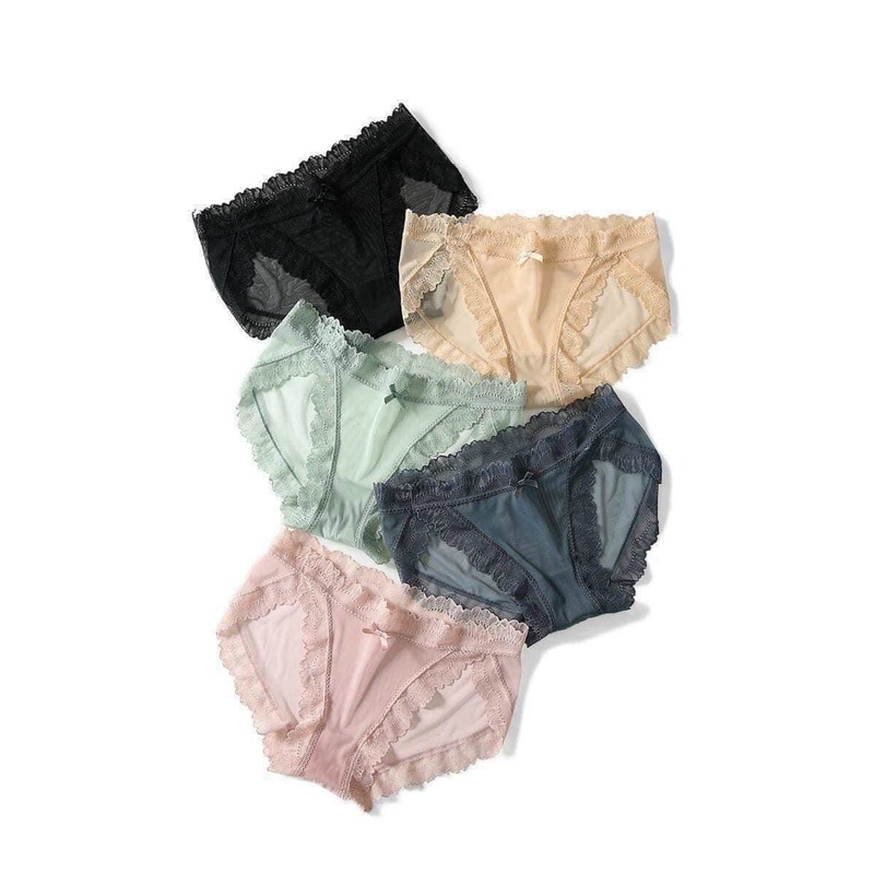 Quần lót nữ EMBRA sexy vải ren tàng hình cao cấp  EBQL16