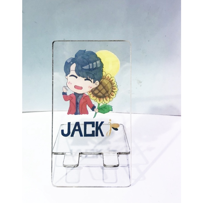 Giá đỡ điện thoại mica jack GDMC12 giá cute dễ thương j97 trong suốt hoạt hình idol thần tượng