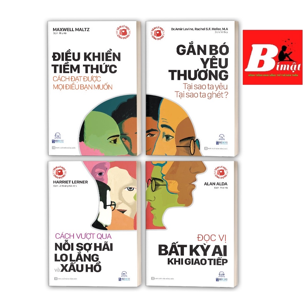Sách - Combo 4 Cuốn Tâm lý học ứng dụng - Thấu hiểu con người &quot;từ trong ra ngoài&quot;